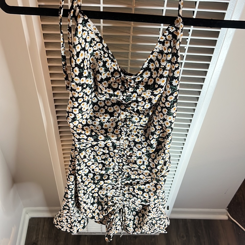 floral halter dress
